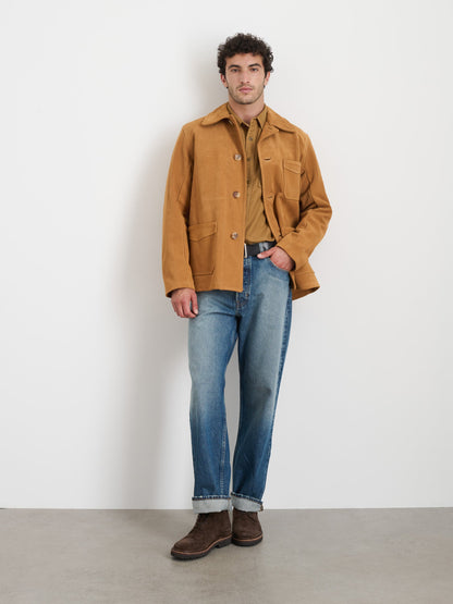 Alex Mill Owen Barry x Alex Mill Work Jacket in Suede Tan