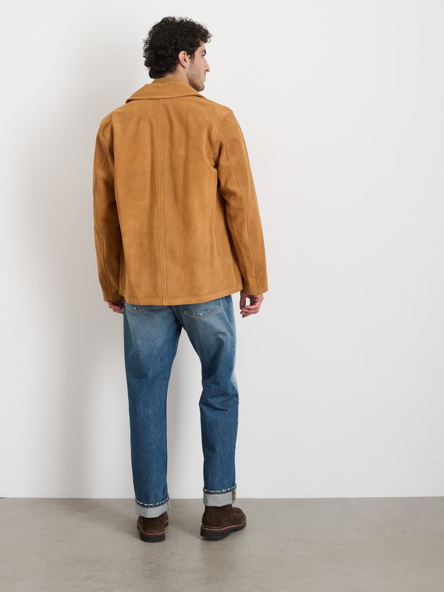 Alex Mill Owen Barry x Alex Mill Work Jacket in Suede Tan