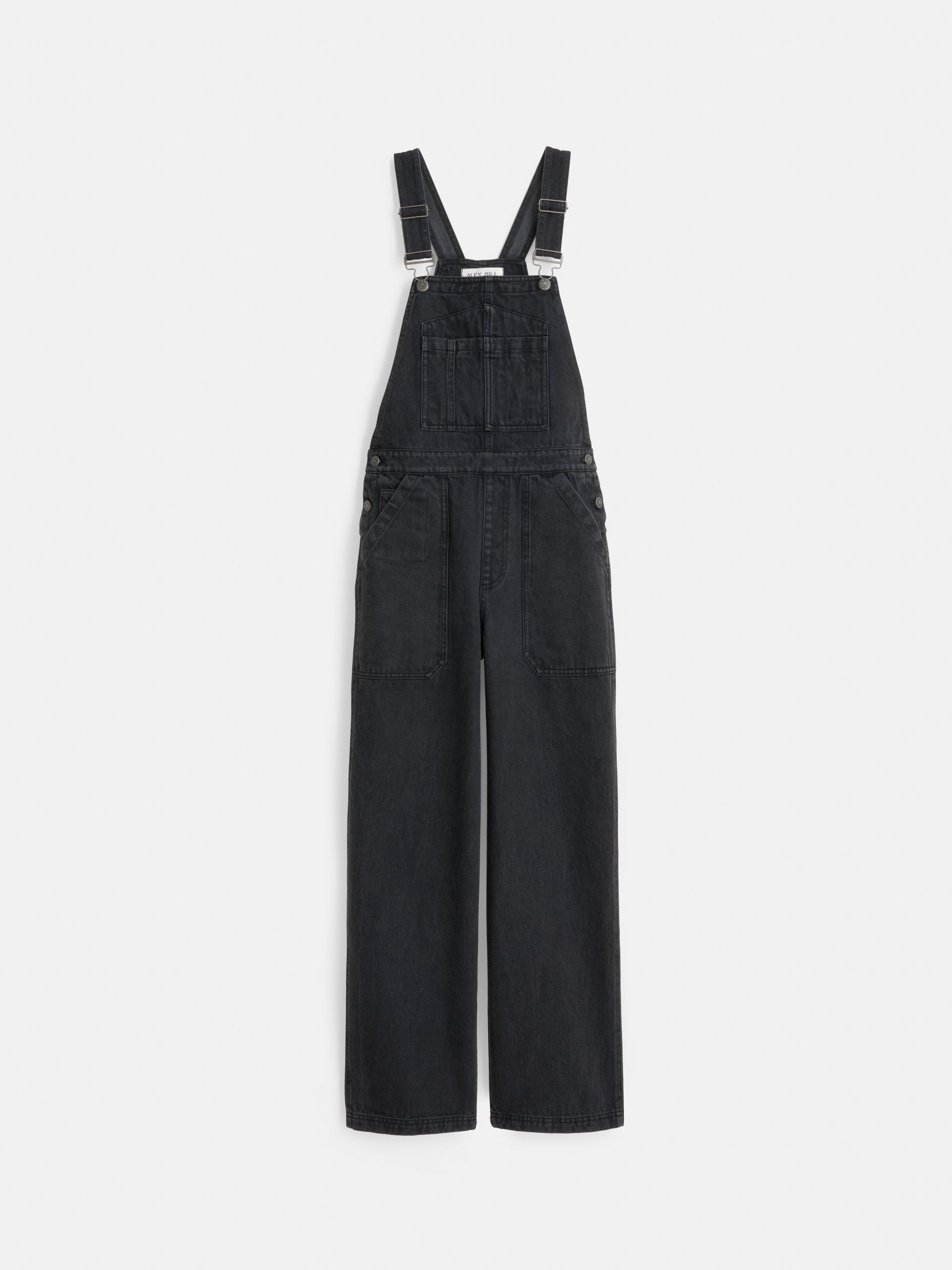 Alex Mill Lili Overall In Black Denim