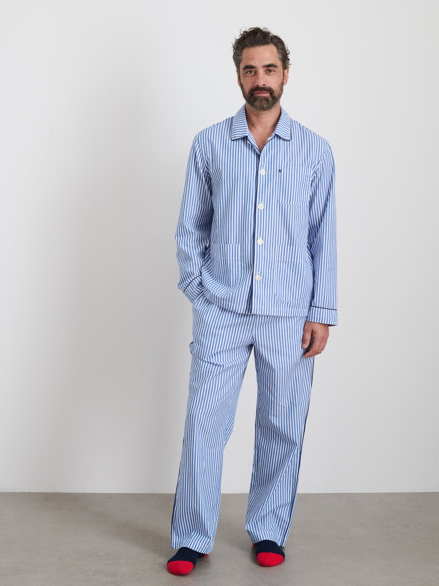 Alex Mill P'Jimmies Sleep Pant in Stripe Blue Stripe