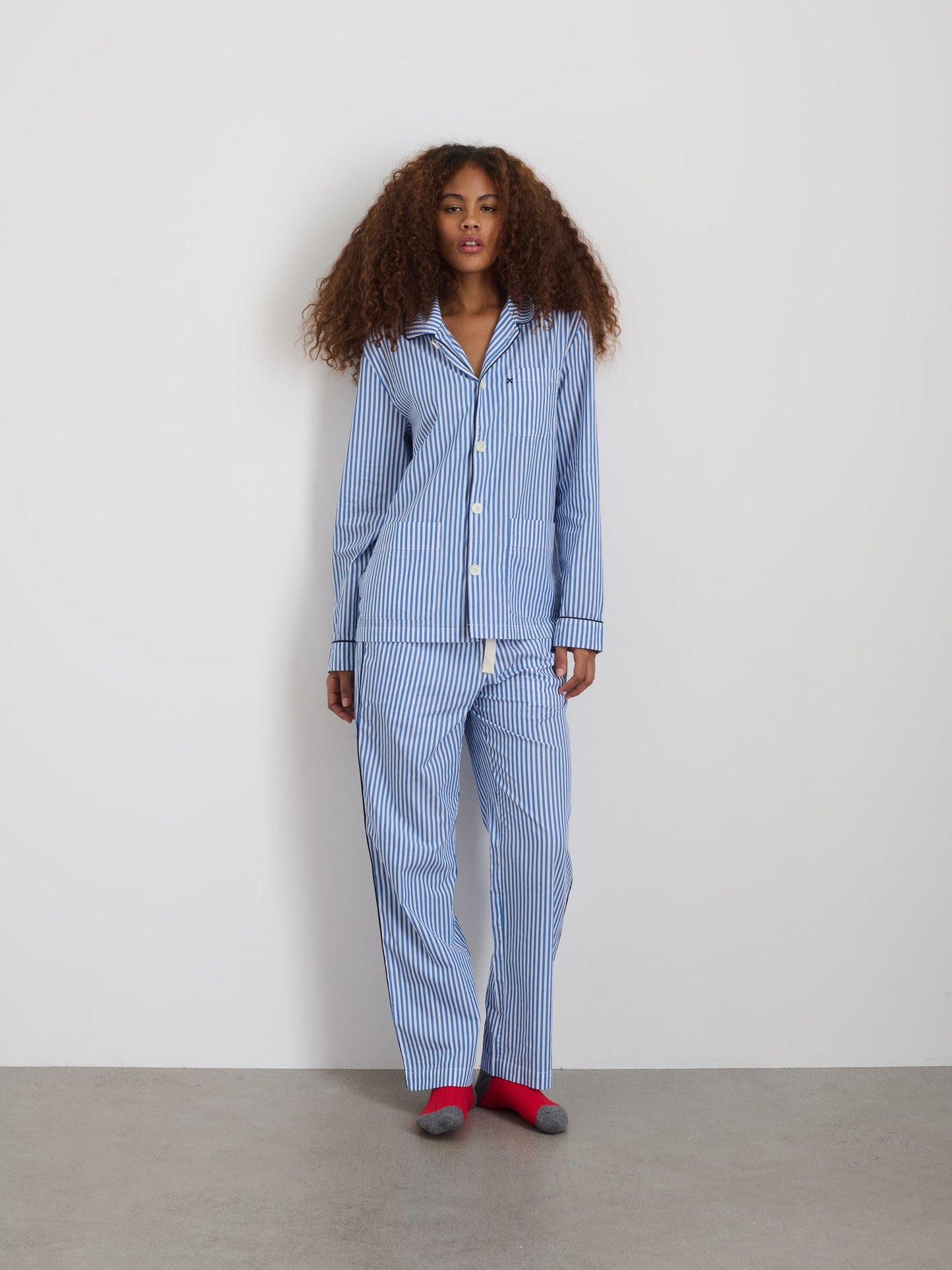 Alex Mill P'Jimmies Sleep Pant in Stripe Blue Stripe