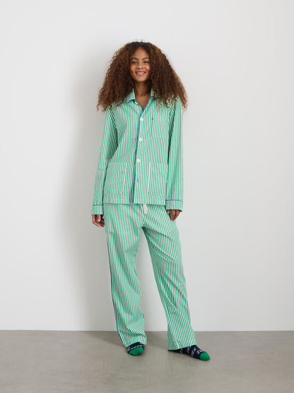 Alex Mill P'Jimmies Sleep Pant in Stripe Green Stripe
