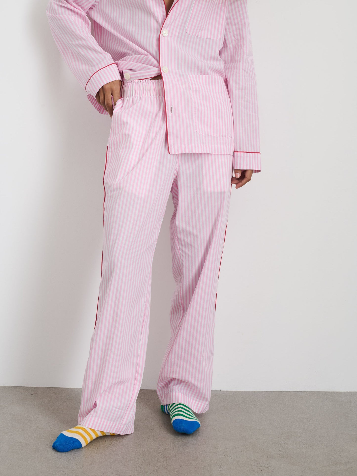 Alex Mill P'Jimmies Sleep Pant in Stripe Pink Stripe
