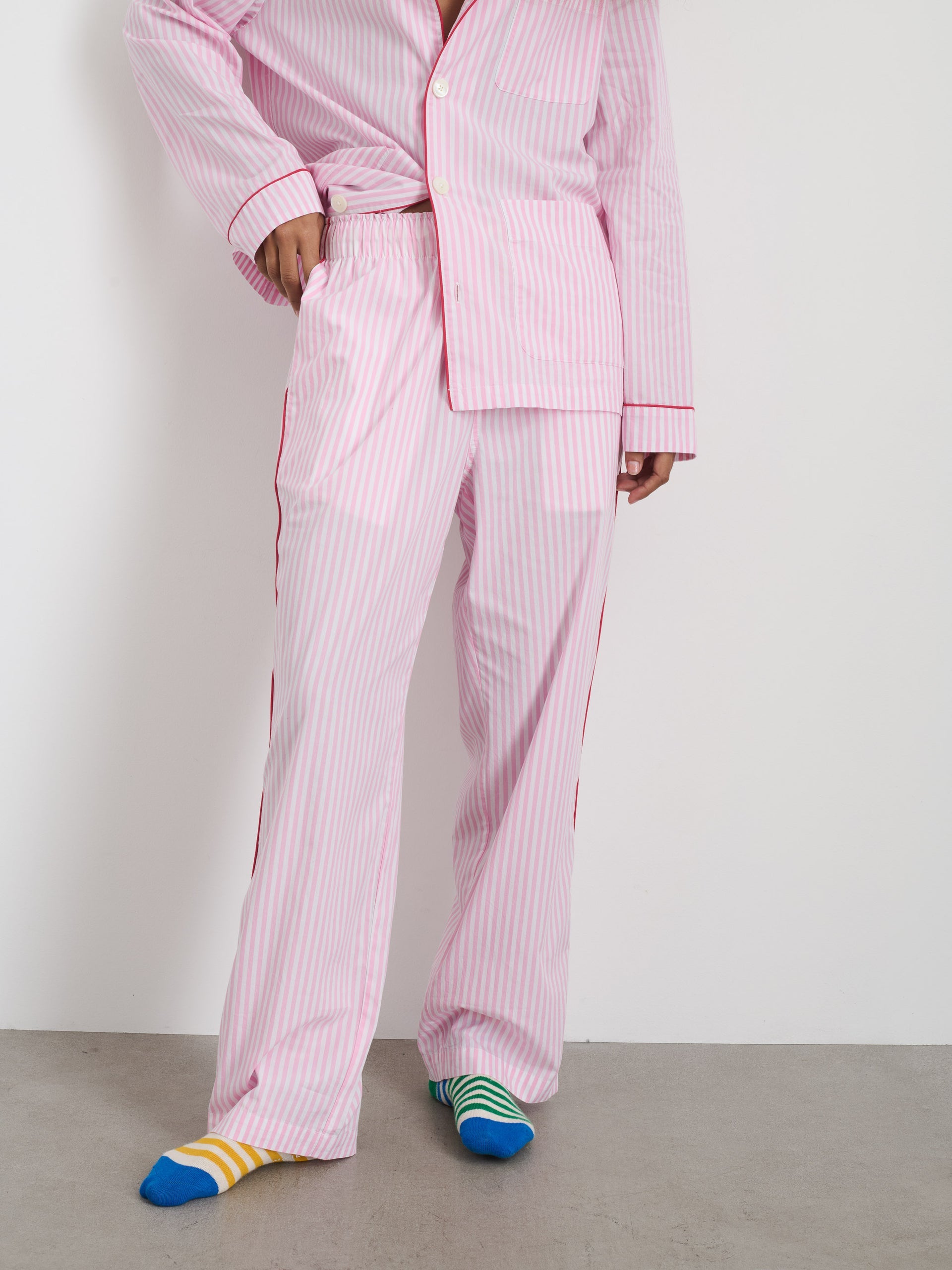 Alex Mill P'Jimmies Sleep Pant in Stripe Pink Stripe