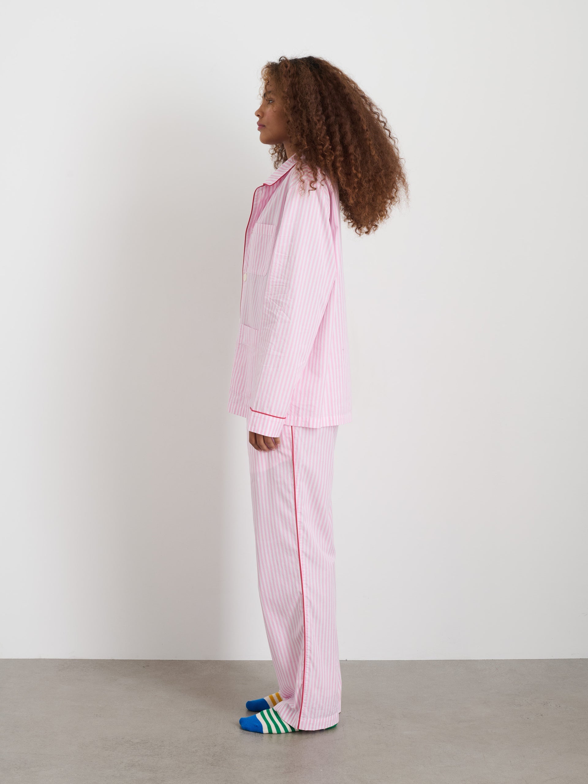 Alex Mill P'Jimmies Sleep Pant in Stripe Pink Stripe