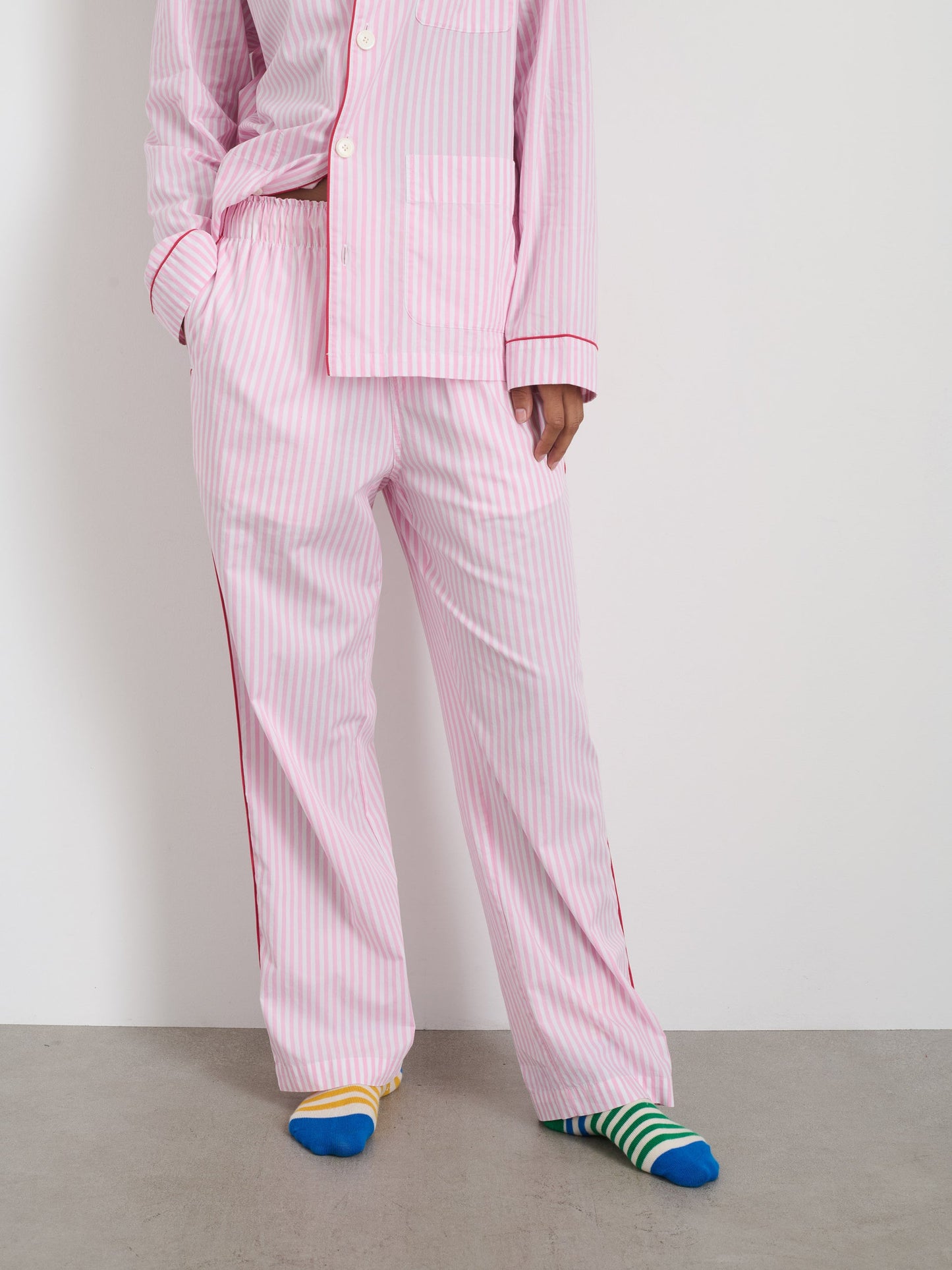 Alex Mill P'Jimmies Sleep Pant in Stripe Pink Stripe