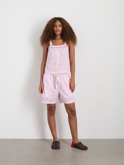Alex Mill P'Jimmies Sleep Cami in Stripe Pink Stripe