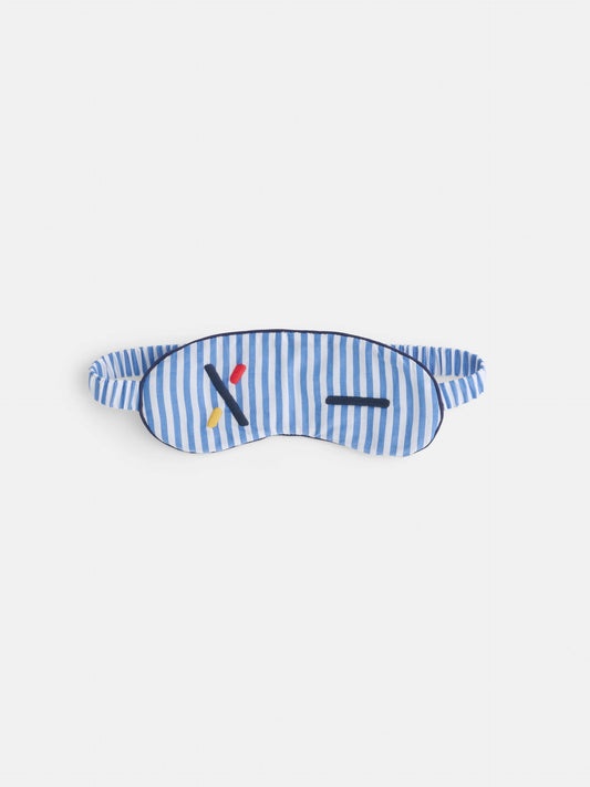 Alex Mill P'Jimmies Sleep Mask in Stripe Classic Blue Stripe