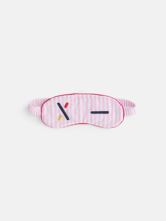 Alex Mill P'Jimmies Sleep Mask in Stripe Pink Stripe