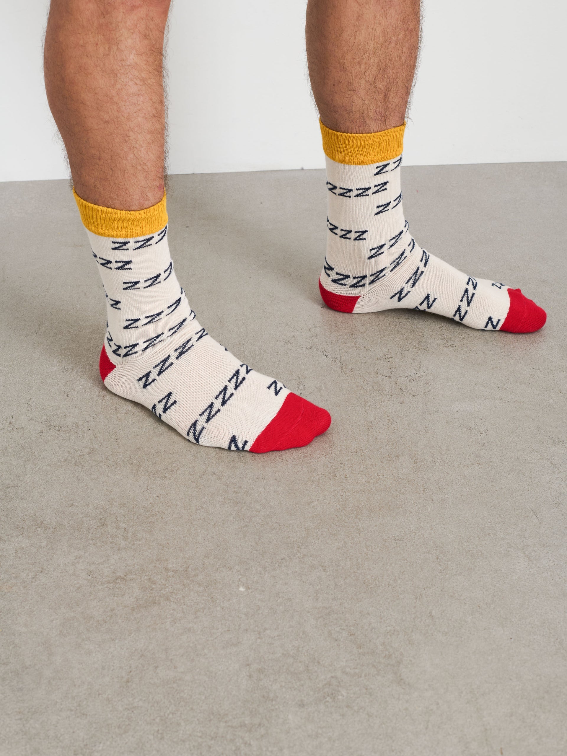 Alex Mill P'Jimmies Zzzzz Socks Natural