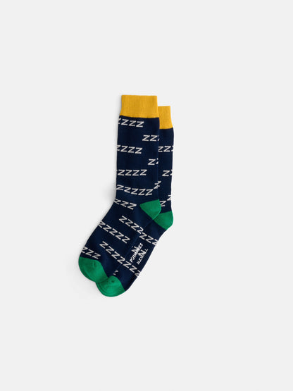 Alex Mill P'Jimmies Zzzzz Socks Navy