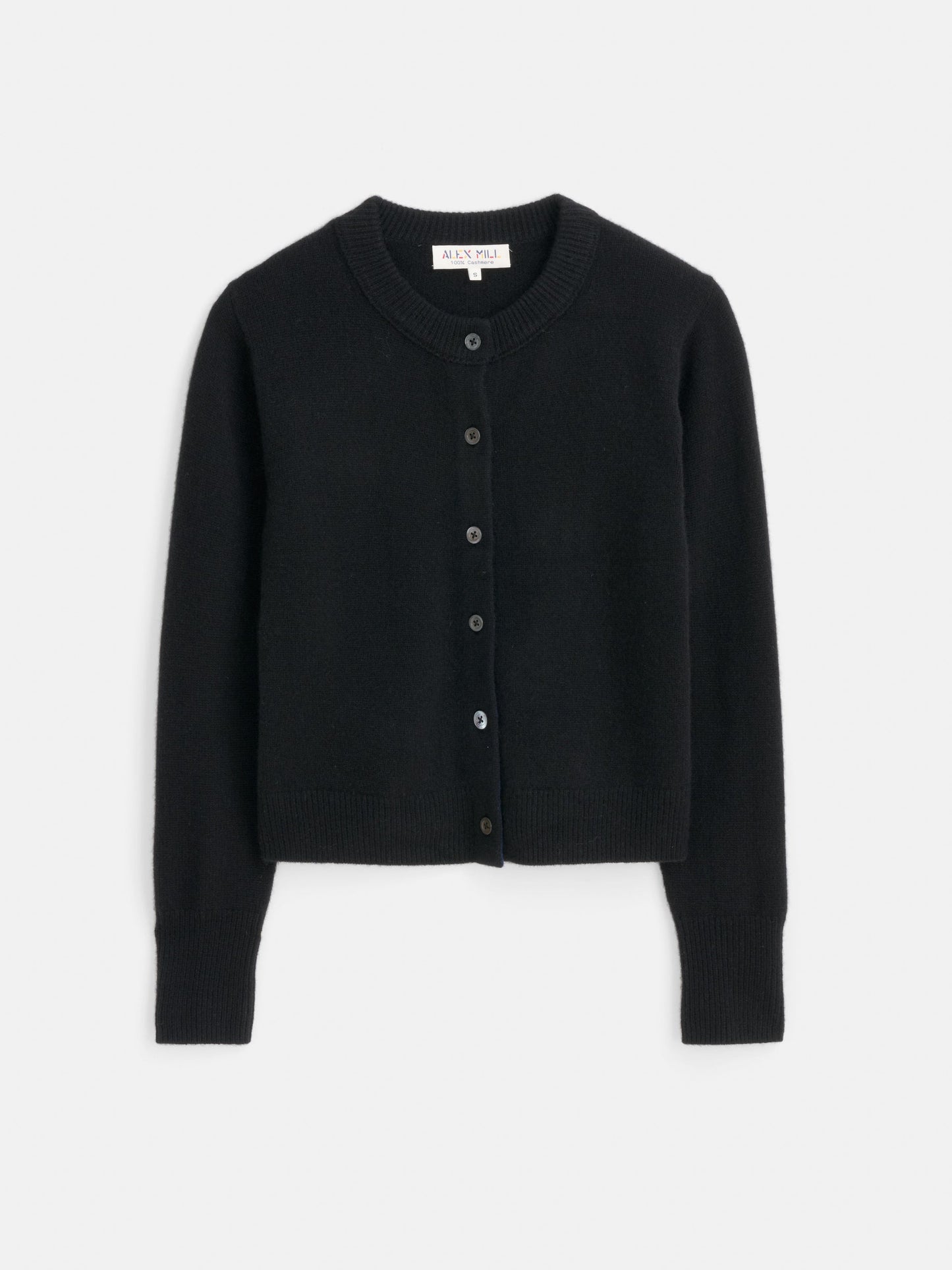 Alex Mill Lucie Cardigan in Cashmere Black