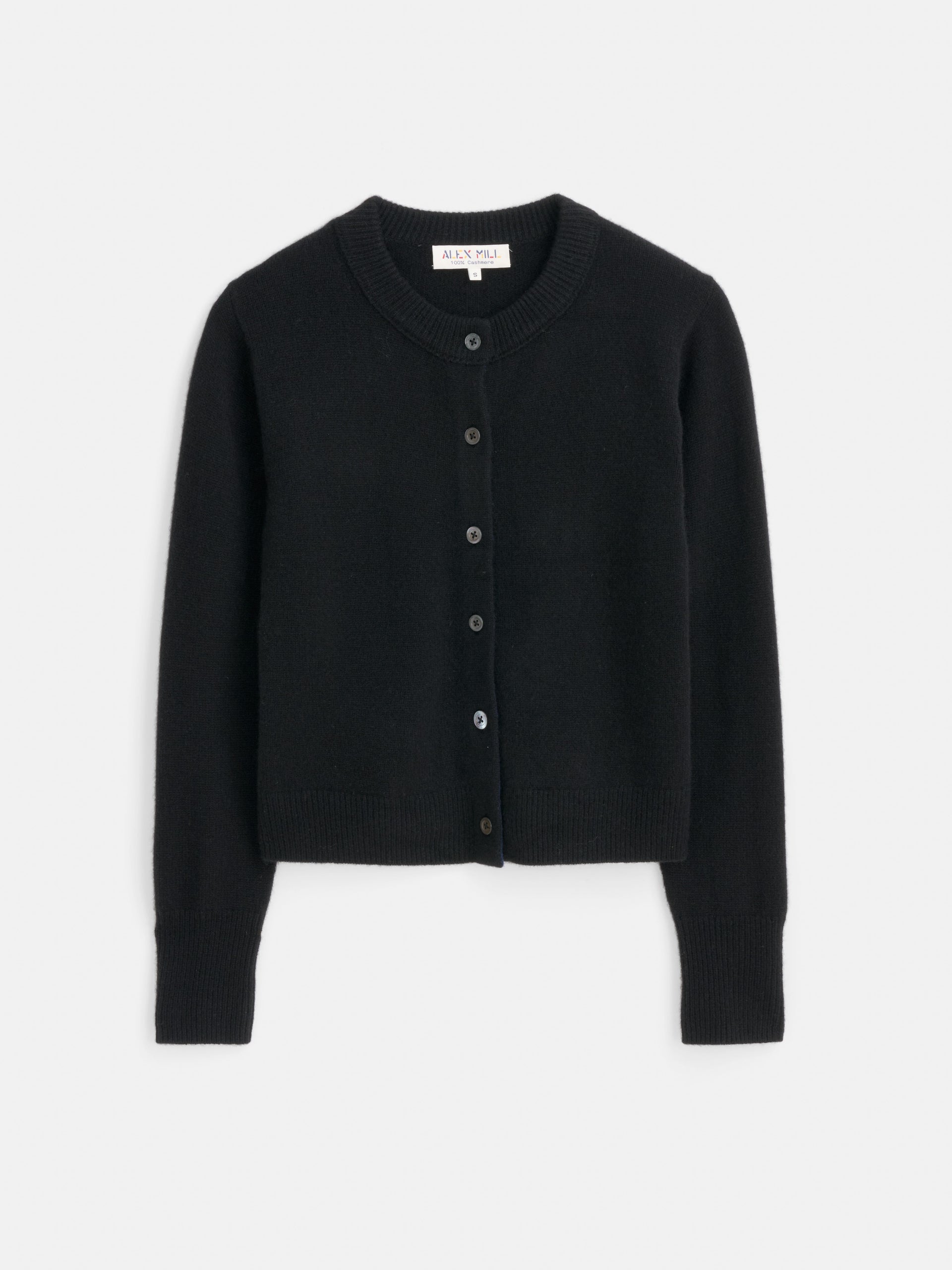 Alex Mill Lucie Cardigan in Cashmere Black