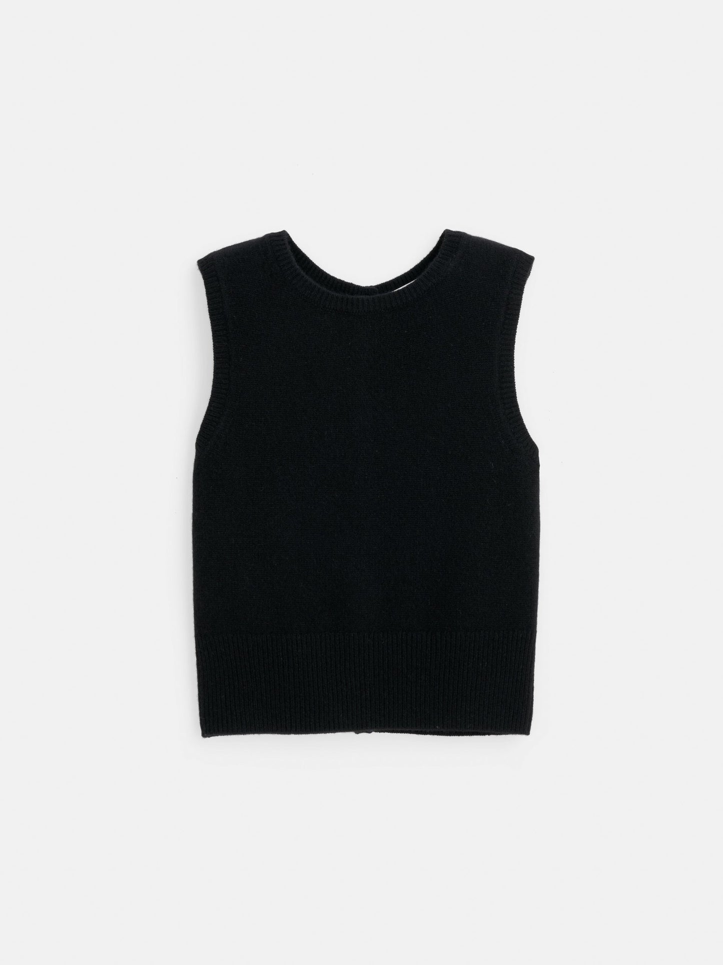 Alex Mill Lucie Vest in Cashmere Black