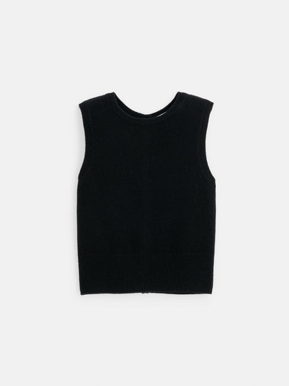 Alex Mill Lucie Vest in Cashmere Black