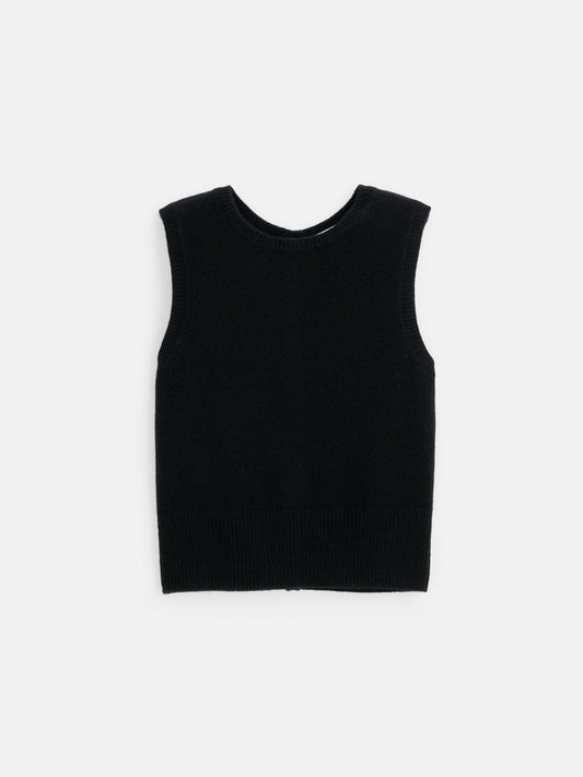 Alex Mill Lucie Vest in Cashmere Black