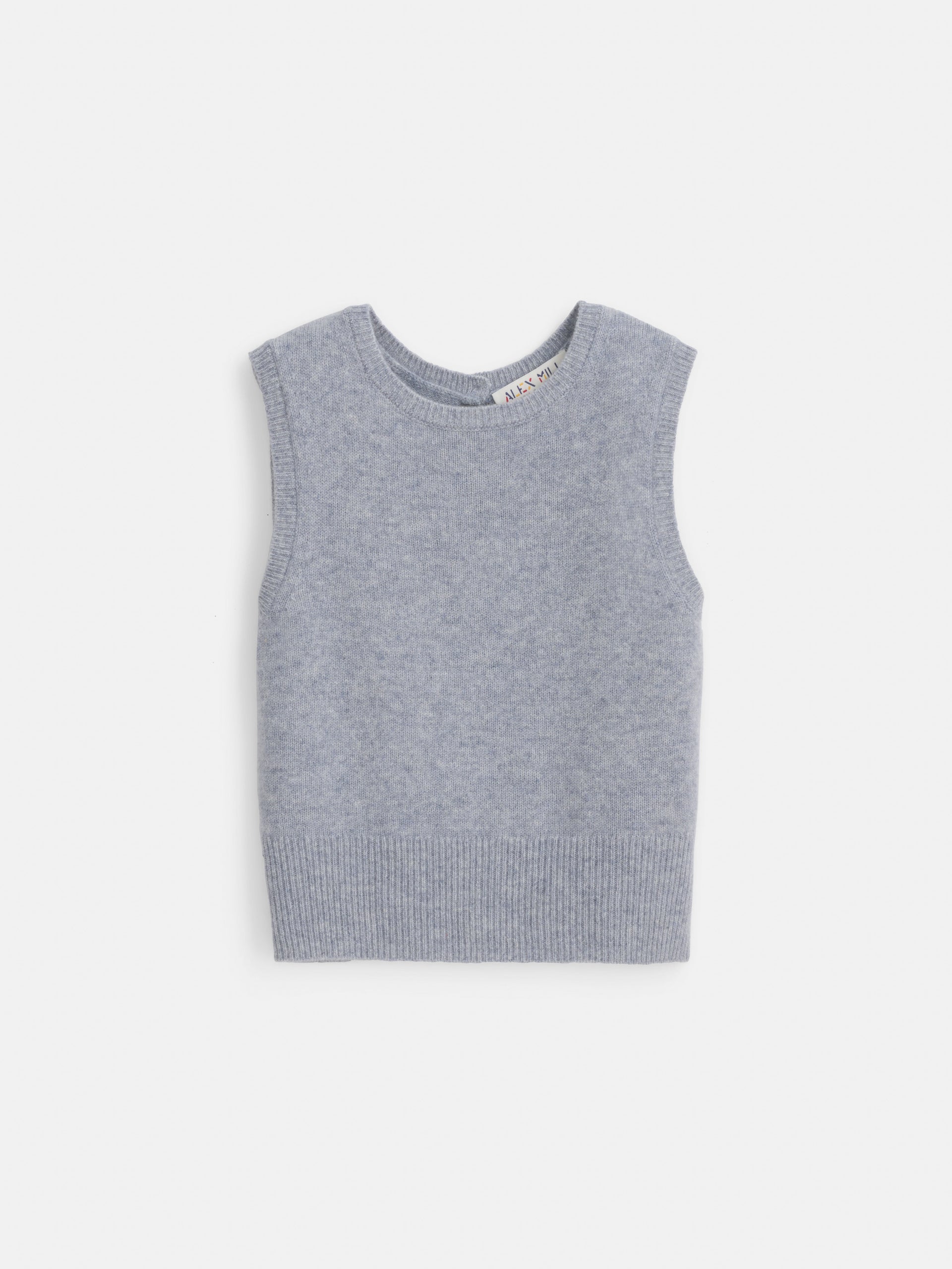 Alex Mill Lucie Vest in Cashmere Icy Grey