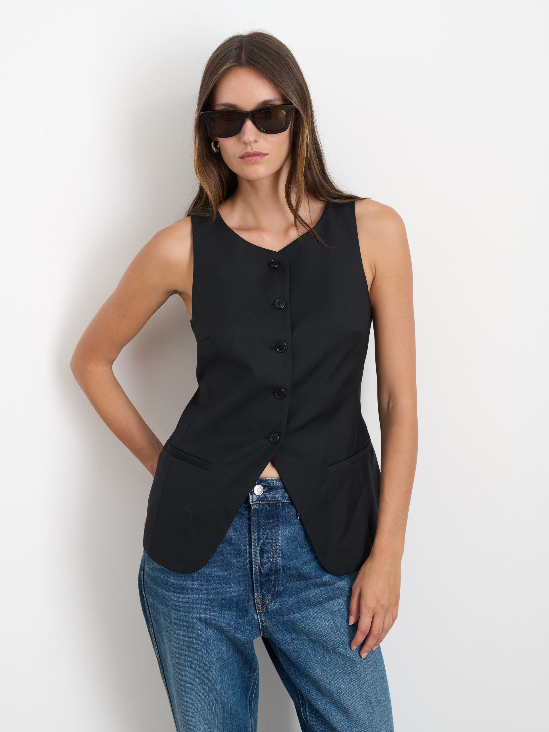 Alex Mill Sammy Vest in Wool Blend