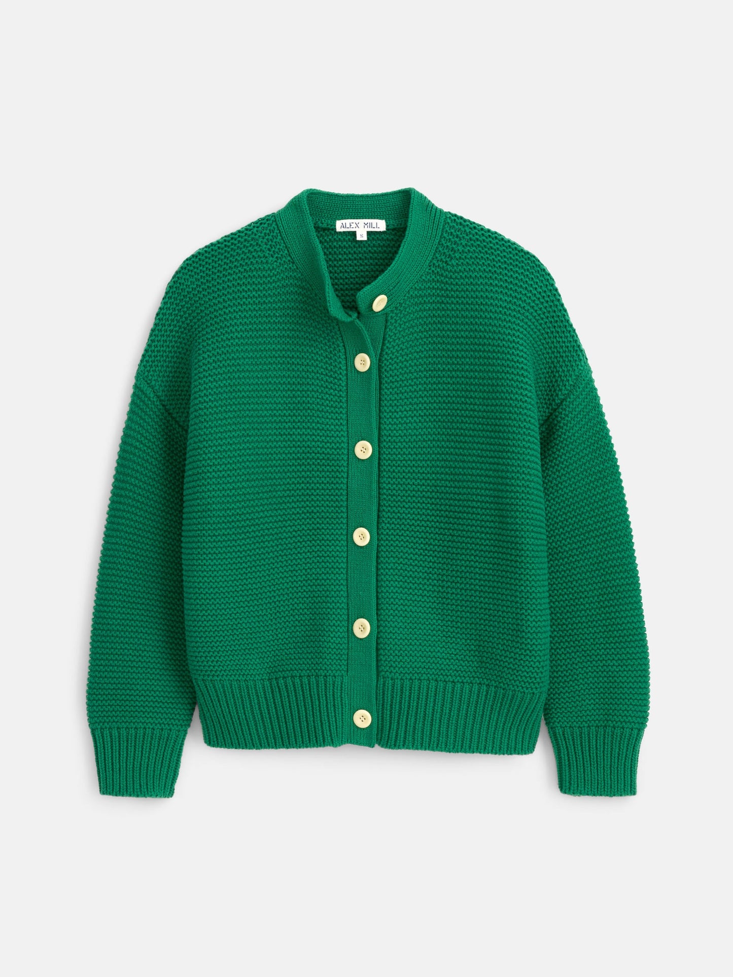 Alex Mill Nico Cardigan in Cotton Verdant Green