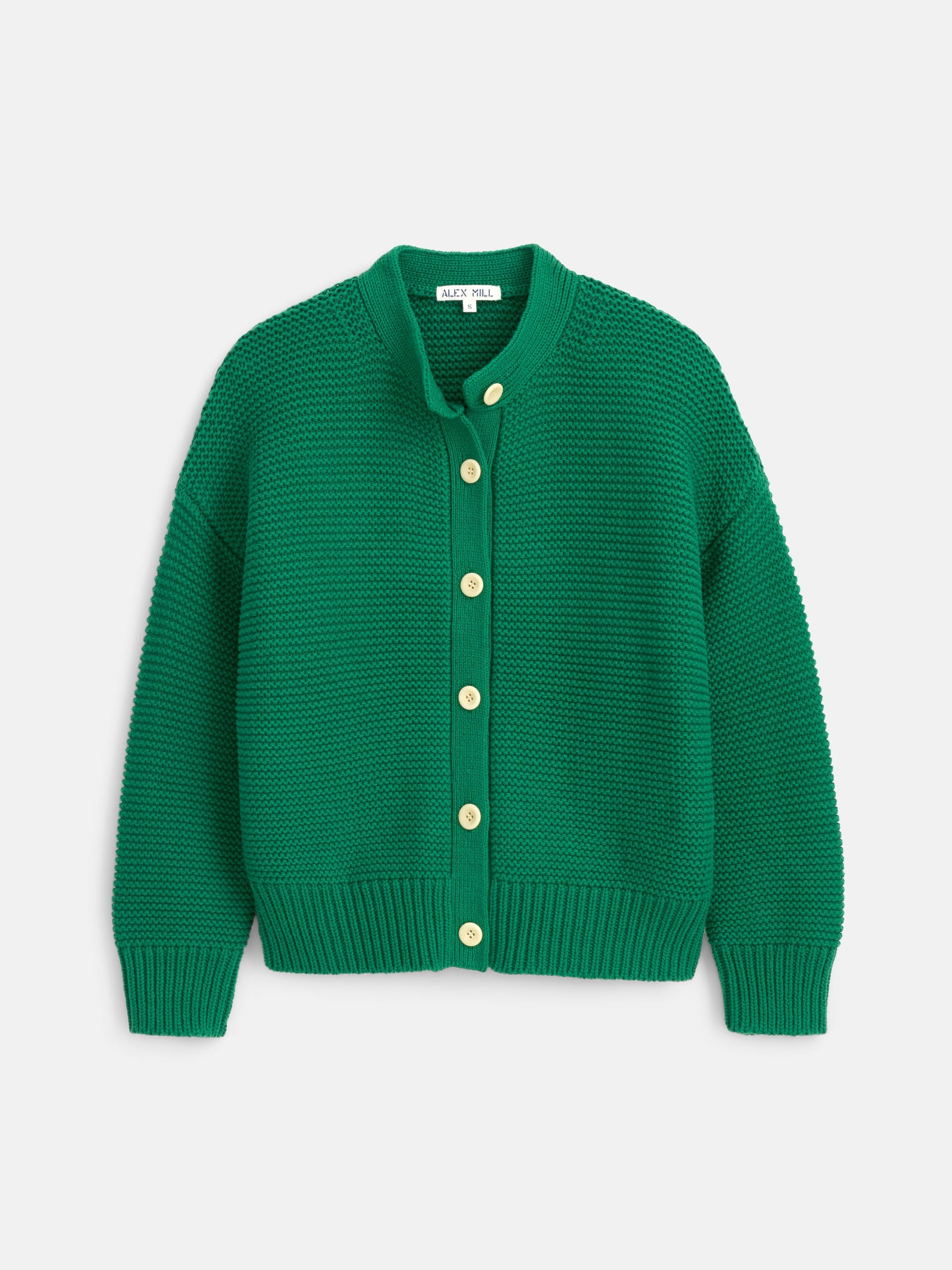 Alex Mill Nico Cardigan in Cotton Verdant Green