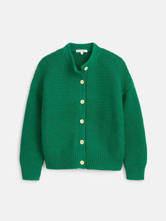 Alex Mill Nico Cardigan in Cotton Verdant Green