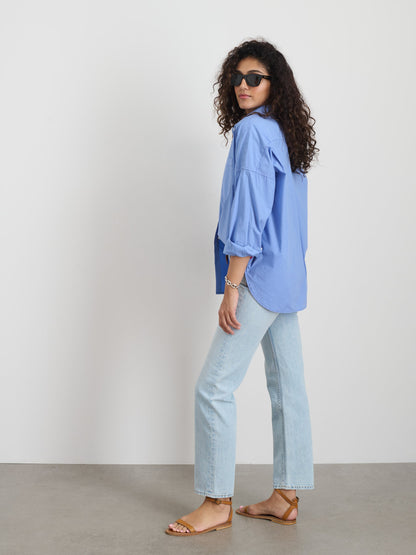 Alex Mill Jo Shirt in Cotton Poplin Hydrangea
