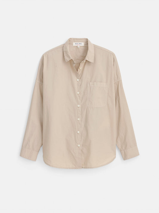 Alex Mill Jo Shirt in Cotton Poplin Sand