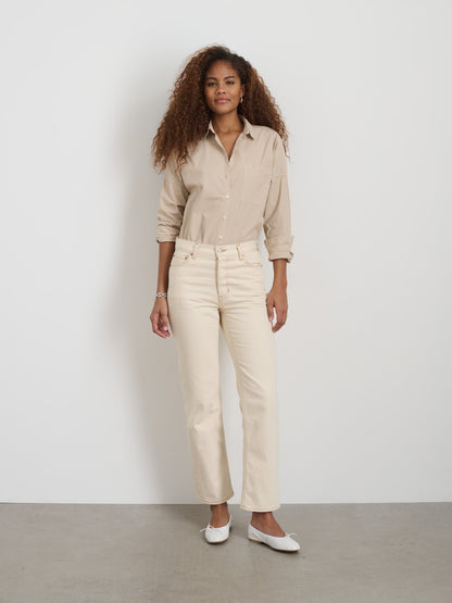Alex Mill Jo Shirt in Cotton Poplin Sand