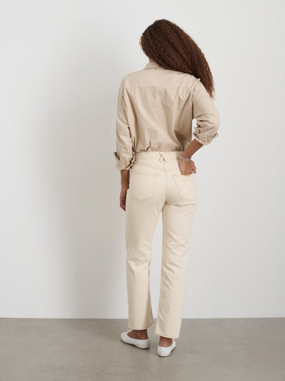 Alex Mill Jo Shirt in Cotton Poplin Sand