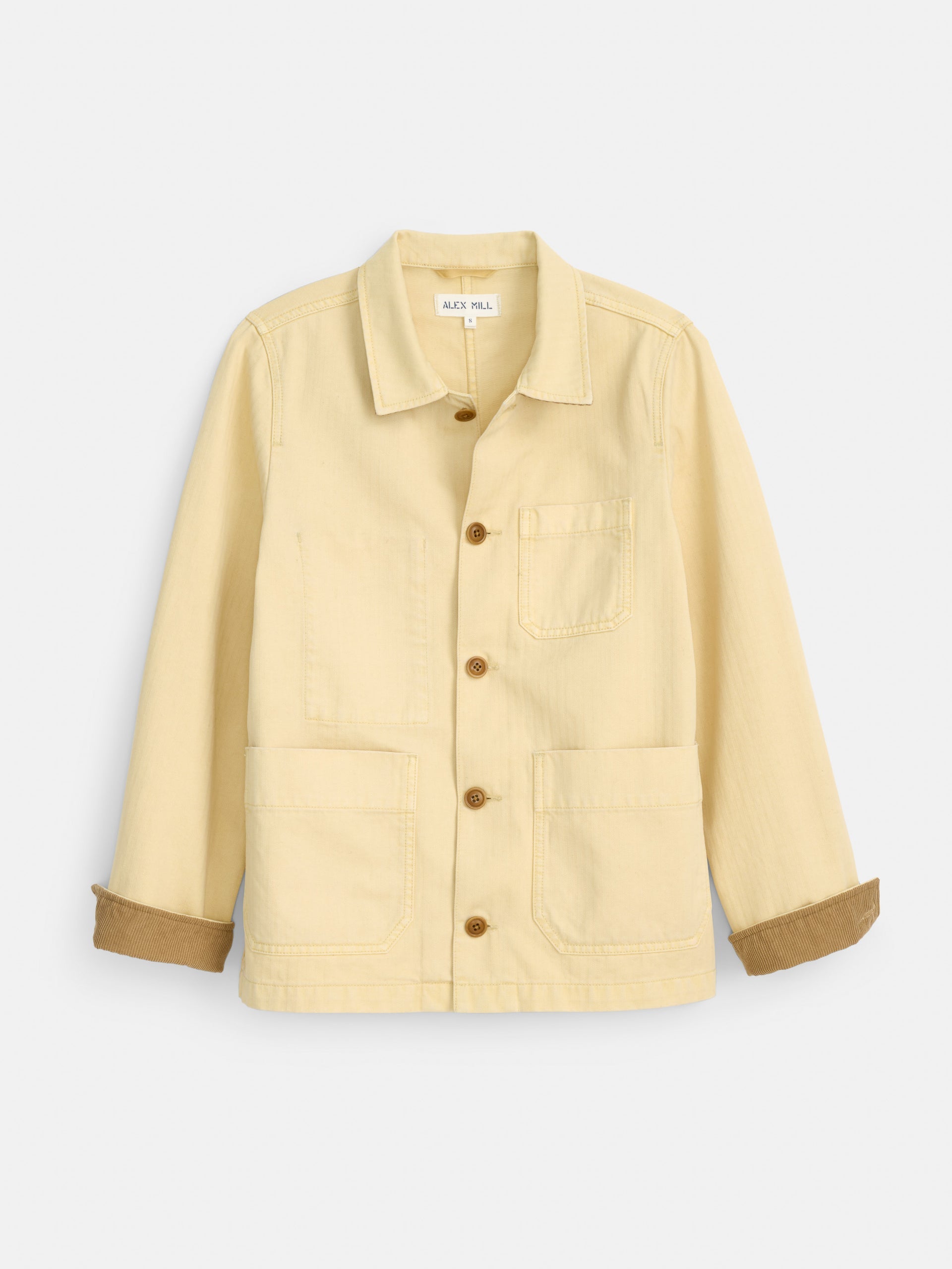 Alex Mill Britt Work Jacket in Herringbone Butter