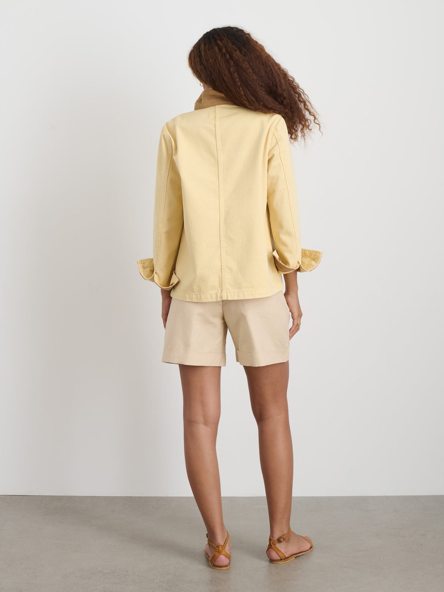 Alex Mill Britt Work Jacket in Herringbone Butter