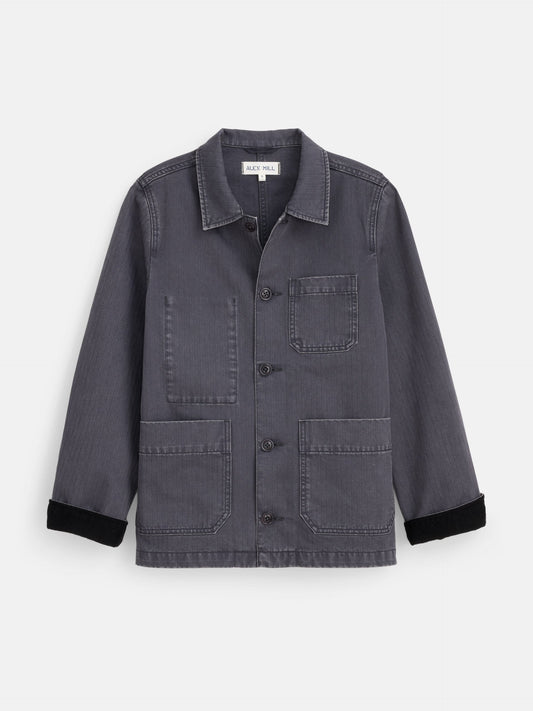 Alex Mill Britt Work Jacket in Herringbone Pebble