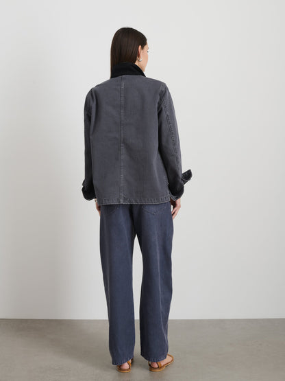 Alex Mill Britt Work Jacket in Herringbone Pebble