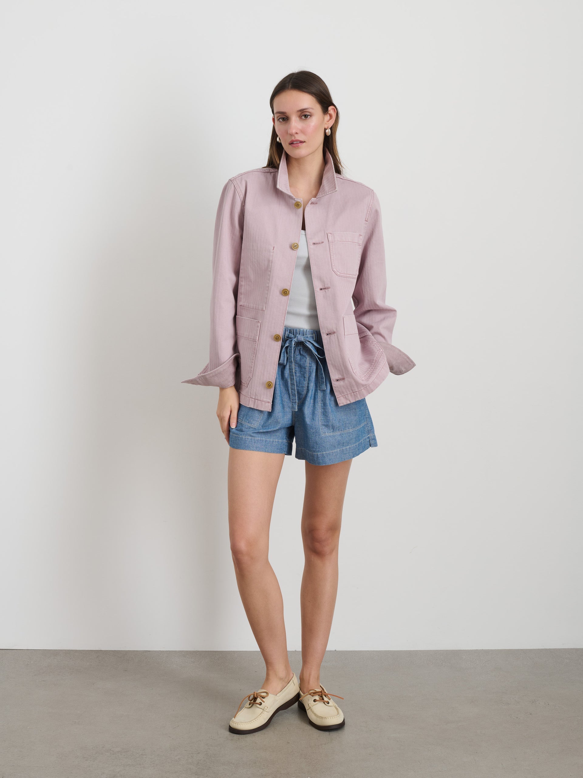 Alex Mill Britt Work Jacket in Herringbone Thistle