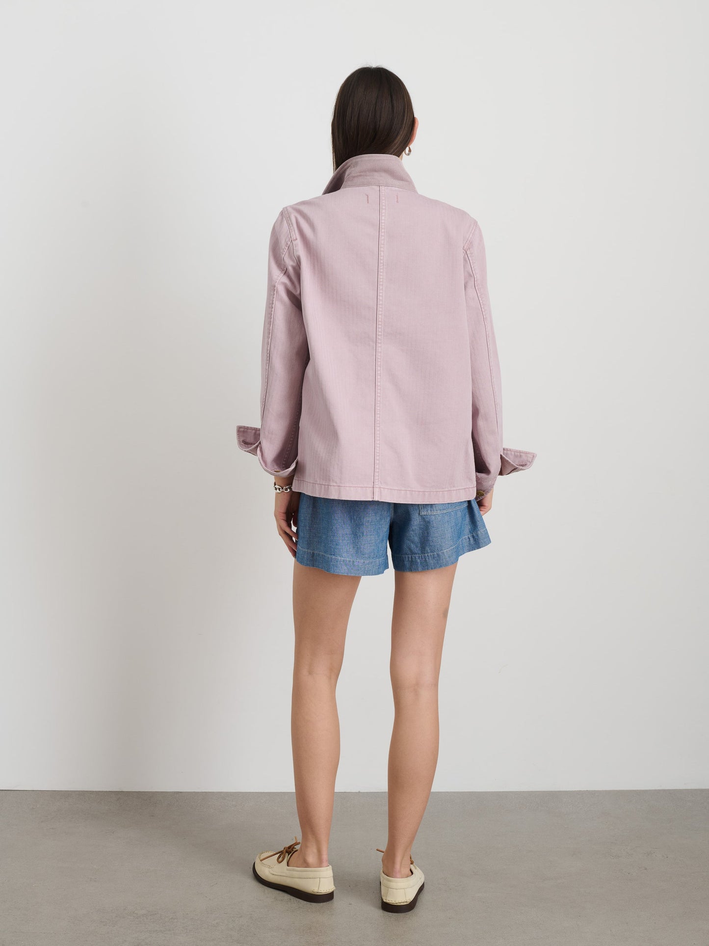 Alex Mill Britt Work Jacket in Herringbone Thistle