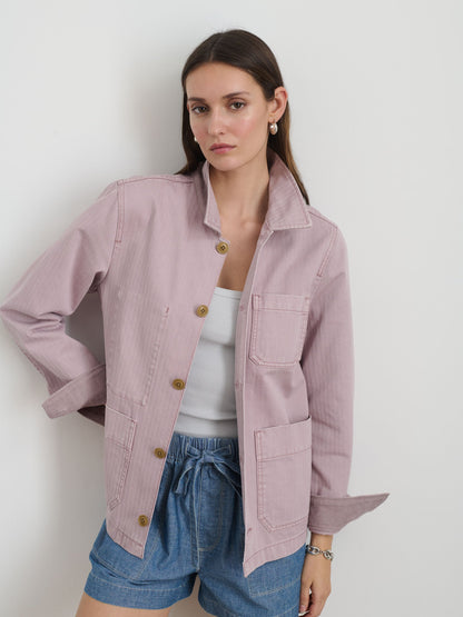 Alex Mill Britt Work Jacket in Herringbone Thistle
