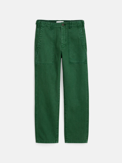 Alex Mill Neil Pant in Herringbone Emerald