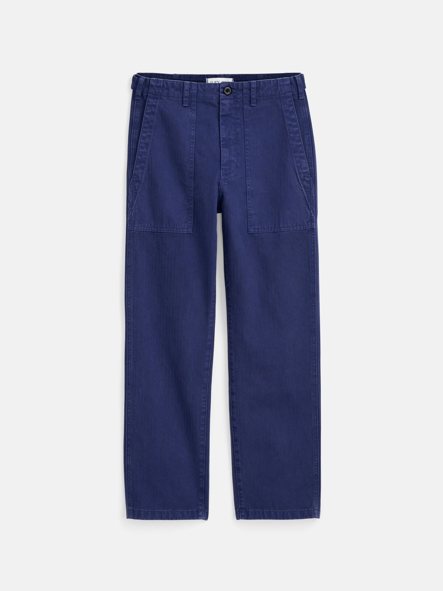 Alex Mill Neil Pant in Herringbone Midnight Blue