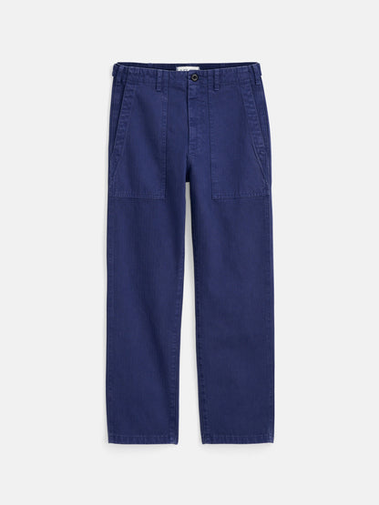 Alex Mill Neil Pant in Herringbone Midnight Blue