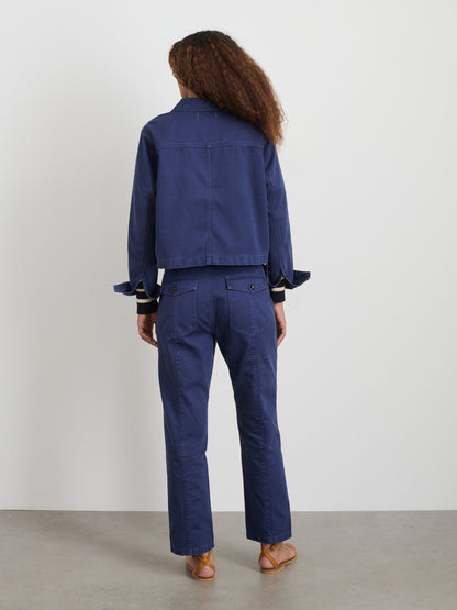 Alex Mill Neil Pant in Herringbone Midnight Blue
