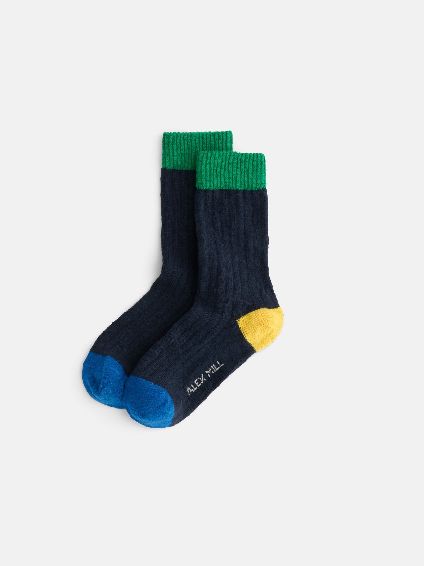 Alex Mill Alex Mill Cotton Colorblock Socks Navy