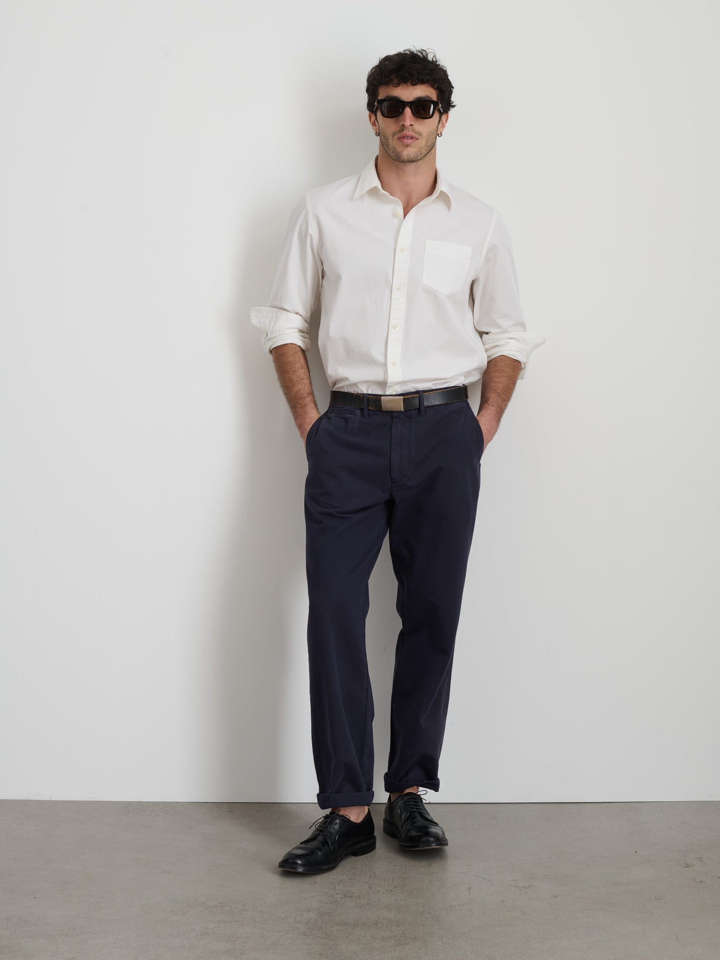 Alex Mill Straight Leg Pant In Vintage Wash Chino Dark Navy