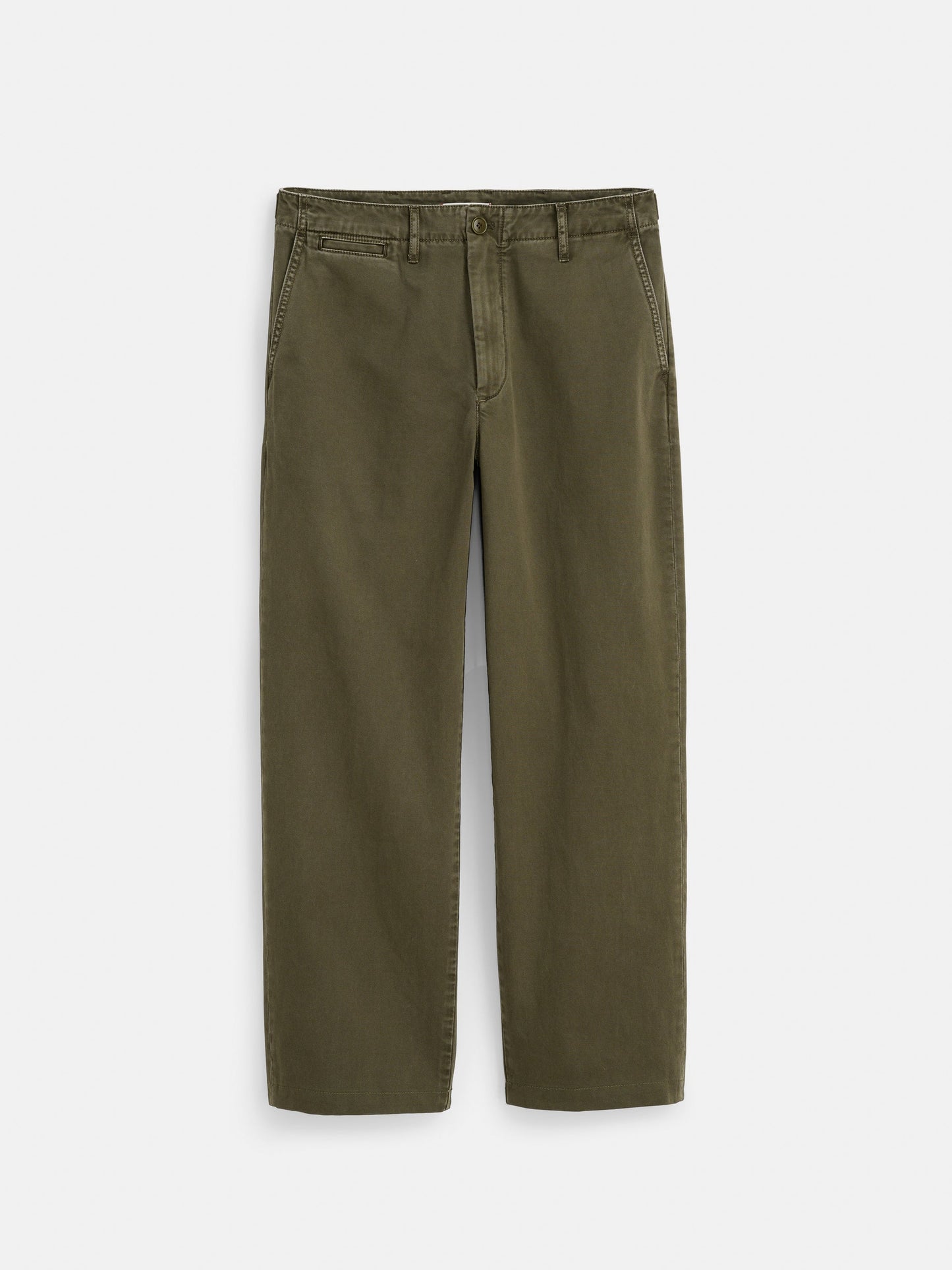 Alex Mill Straight Leg Pant In Vintage Wash Chino Deep Moss