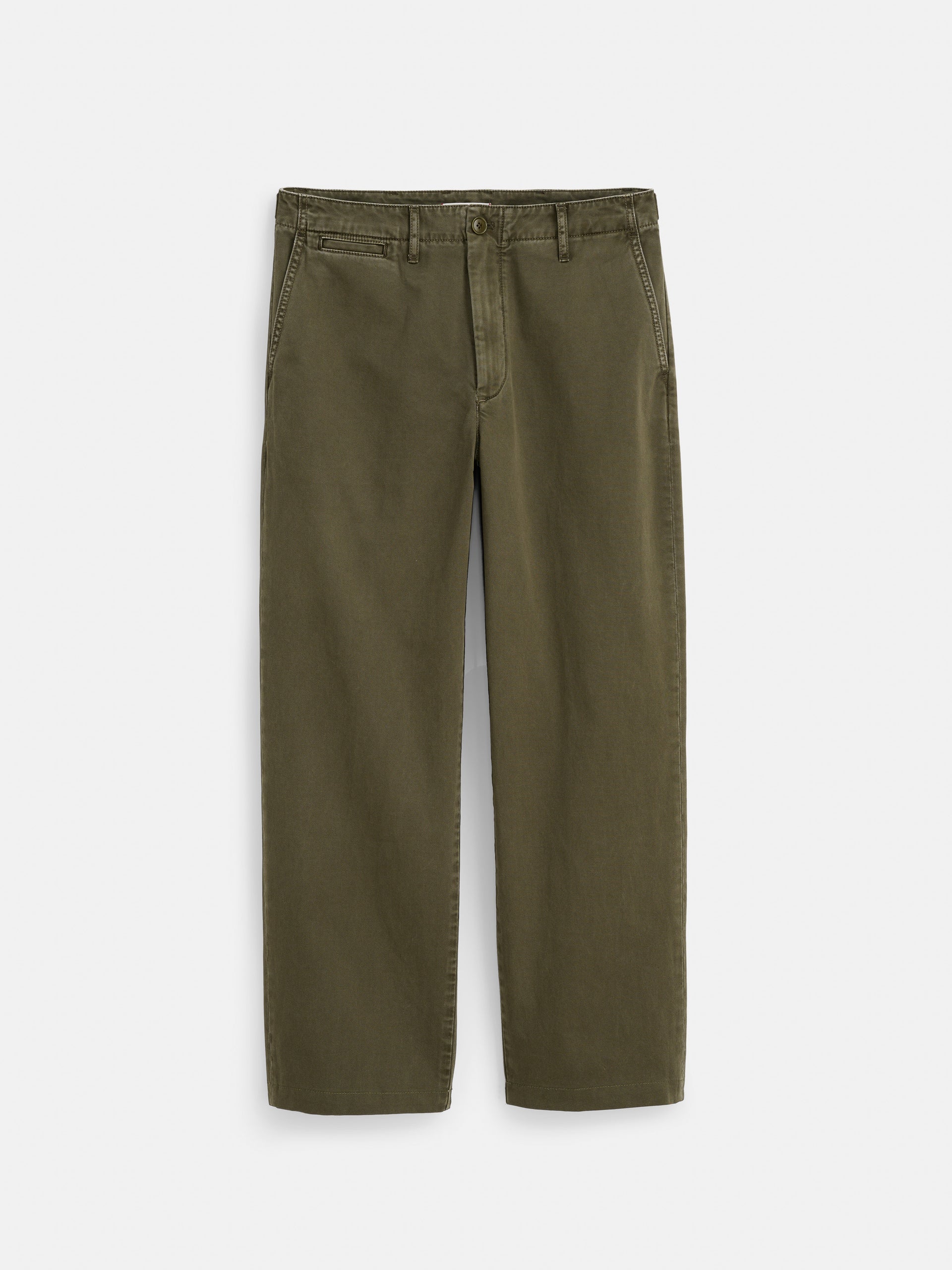 Alex Mill Straight Leg Pant In Vintage Wash Chino Deep Moss