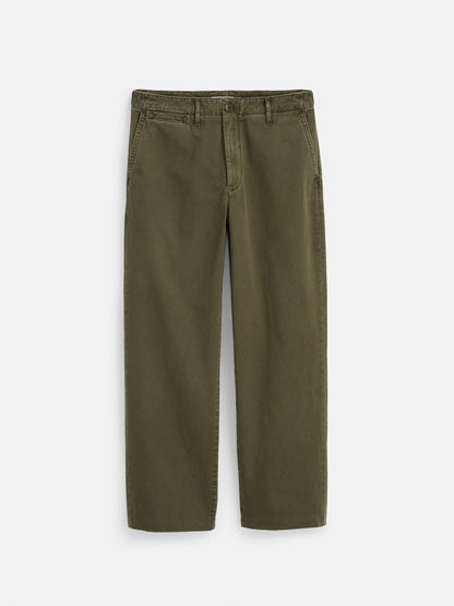 Alex Mill Straight Leg Pant In Vintage Wash Chino Deep Moss