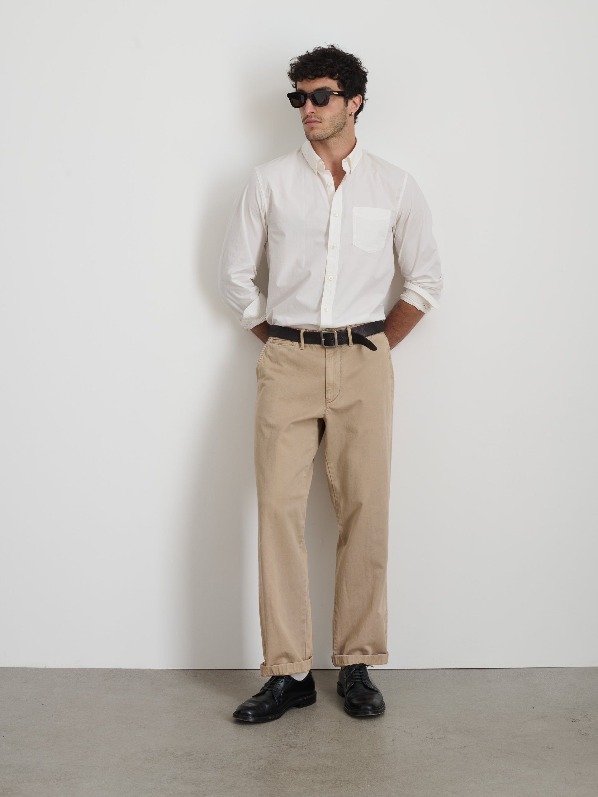 Alex Mill Straight Leg Pant In Vintage Wash Chino Faded Khaki