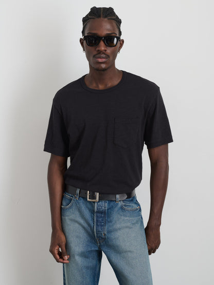 Alex Mill Standard Slub Pocket Tee Black