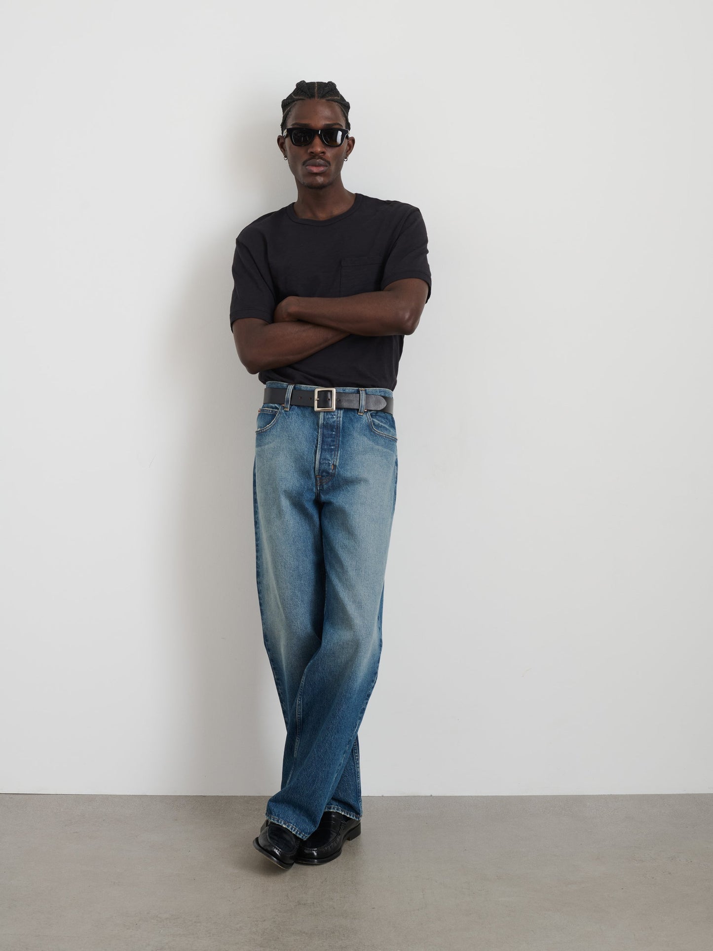 Alex Mill Standard Slub Pocket Tee Black