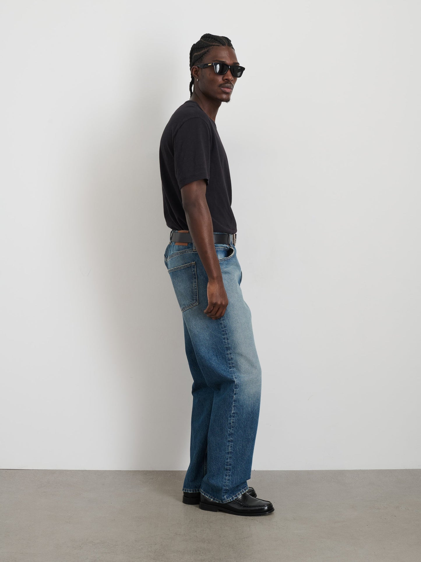 Alex Mill Standard Slub Pocket Tee Black