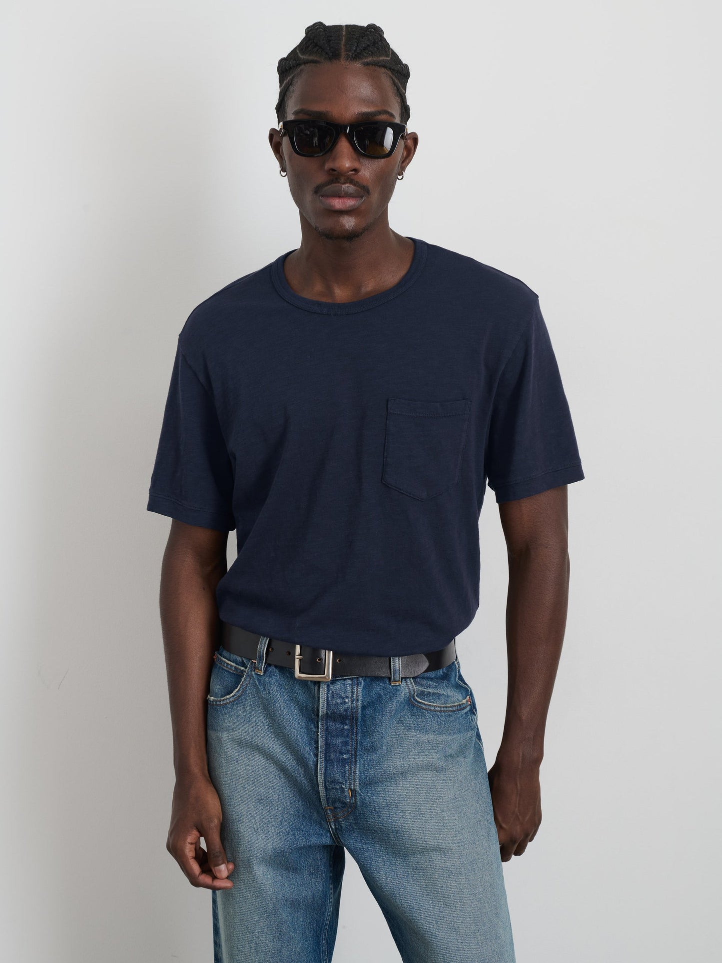 Alex Mill Standard Slub Pocket Tee Navy